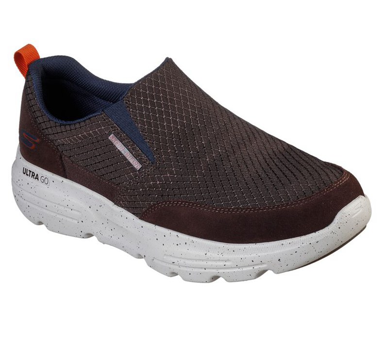 Skechers Herr Choklad Slip On - Gowalk Duro - Countach - Sverige (HWKRQ-2065)